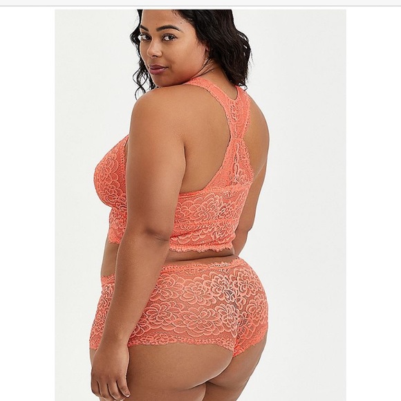 ✨torrid coral lace racerback bralette✨ - Picture 2 of 6